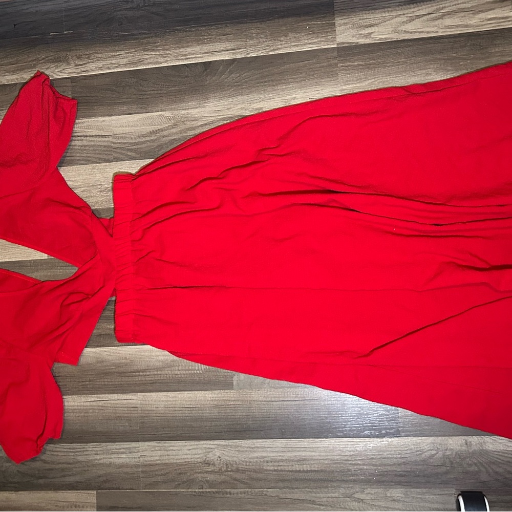 Elegant Red Women's Dress